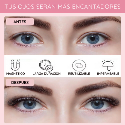 Kit De Pestañas Postizas Magnéticas con Delineador De Ojos - EyeMagix PRO