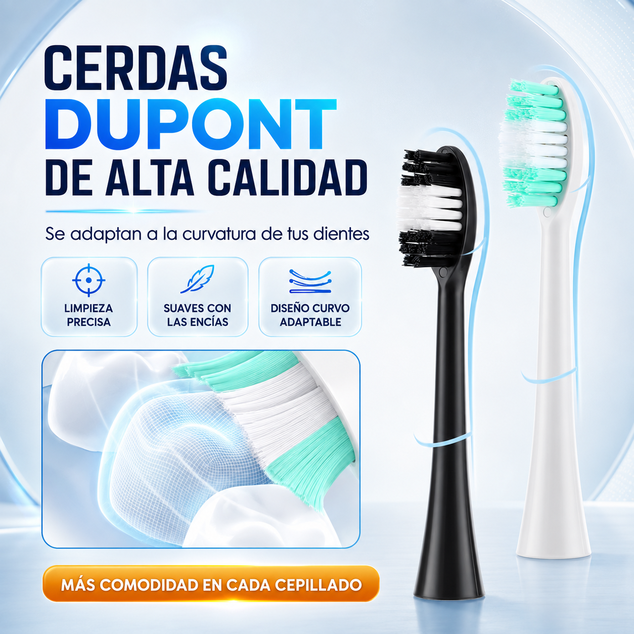KIT DE CEPILLO ELECTRICO PARA DIENTES - ULTRADENT