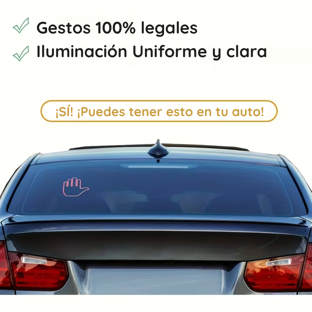 SEÑAL DE MANO LED PARA AUTOS -  LUMI HAND