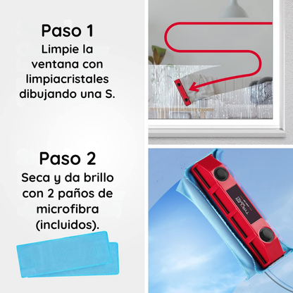 Limpiador De Ventanas Magnéticos para Vidrios Mamparas Puertas - GlassMag Pro