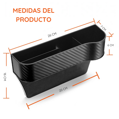 Organizador porta objetos de Fibra de carbono para Auto - Neo Organizer
