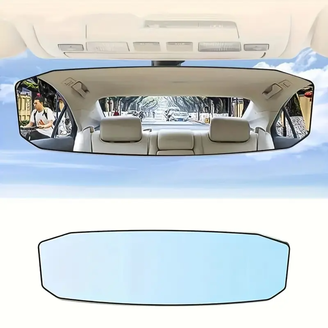Espejo Retrovisor Grande Panorámico Antirreflejo Para Autos - VisionPro