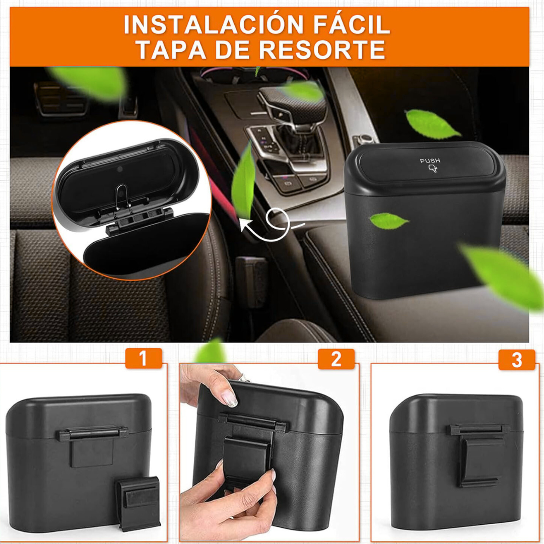 Tacho basurero para Tu Auto Siempre Impecable - CleanCar Pro