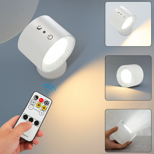 Lampara Led 360 Doble Cabeza Recargable + Control - DualGlow 360