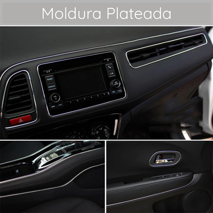 Tira Moldura Decorativa para Interior de Autos + Espátula - GlowLine