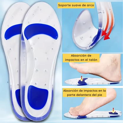 PLANTILLAS GEL DE SILICONA PARA PIE PLANO - FLEXISTEP