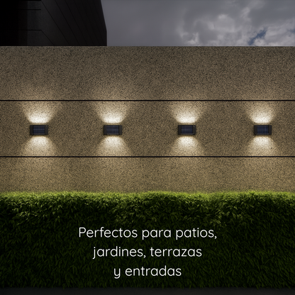 Pack 2 Lamparas Solar LED Decorativas de pared - Premium SolarGlow