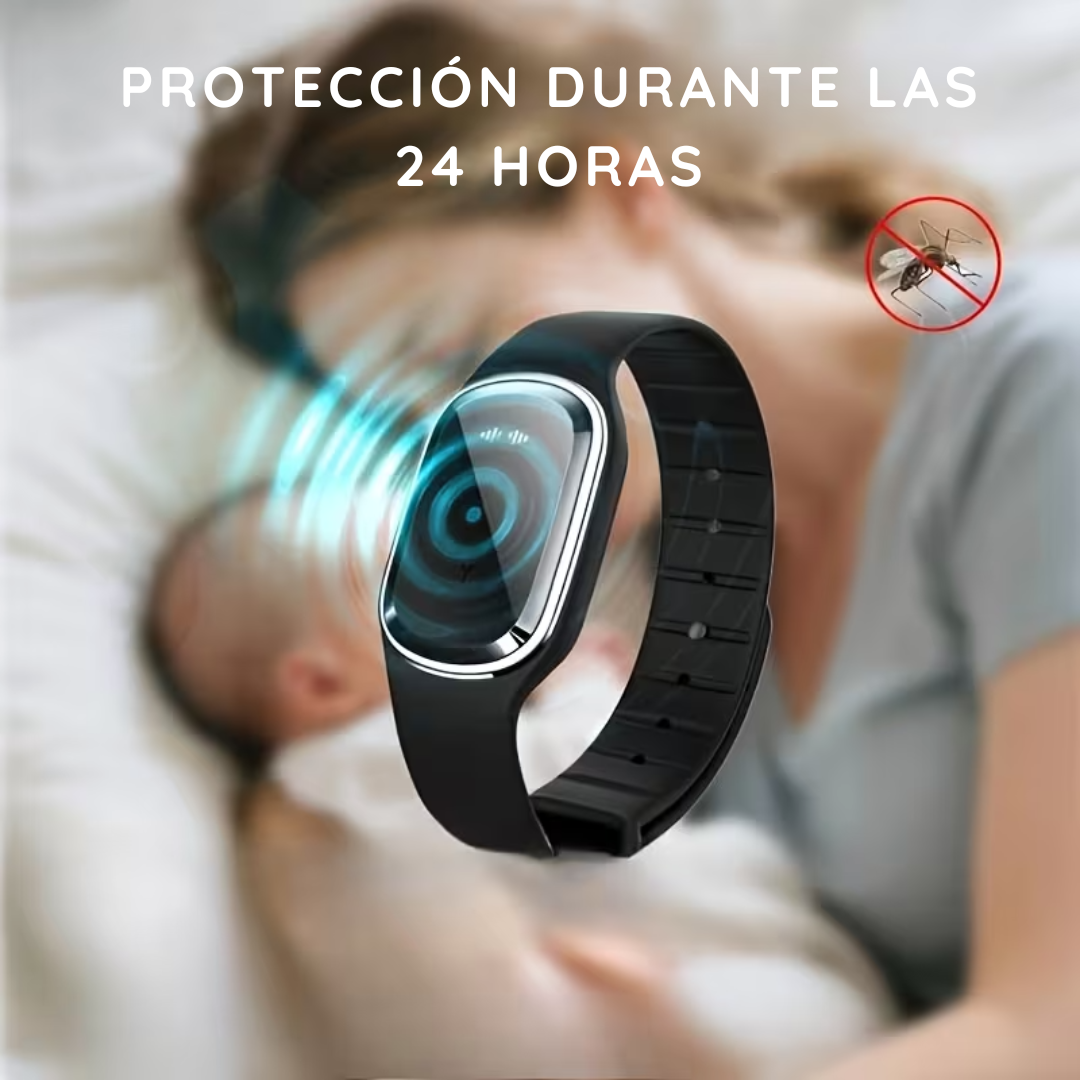 Pulsera Repelente De Mosquitos Ultrasónico Impermeable - SonicShield PRO