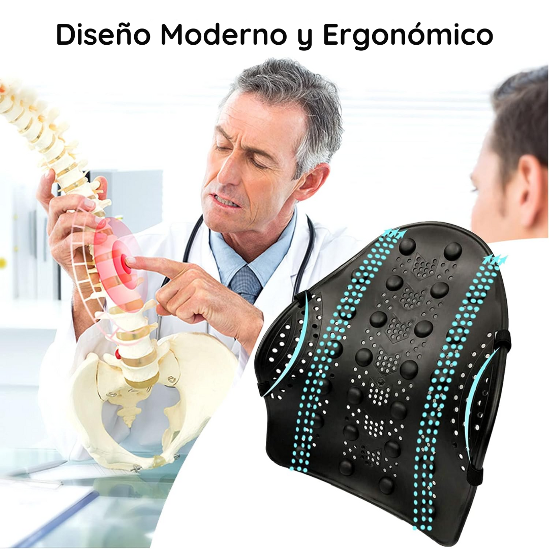Cojin Respaldar Ergonómico Lumbar de Policarbonato - ErgoRelax Pro