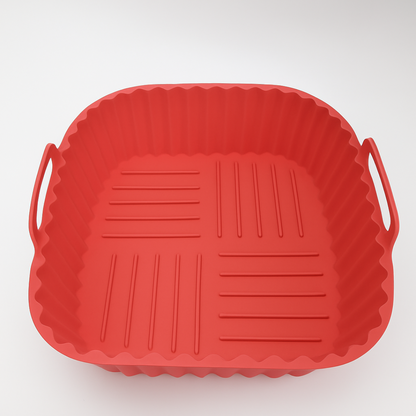Pack 3 Bandejas Cuadradas de Silicona para Freidora de Aire - AirTray Pro