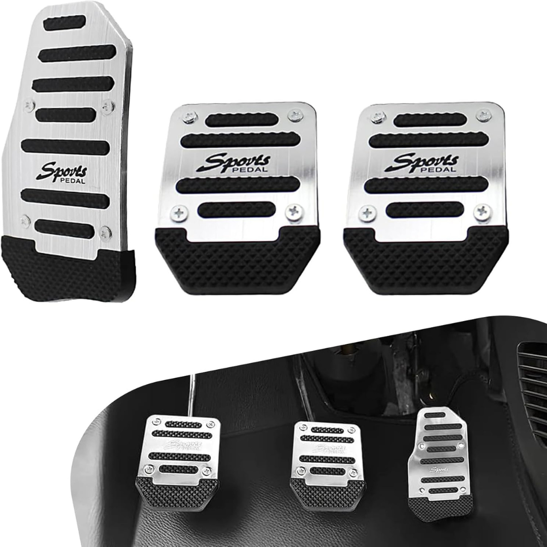 Juego de 3 Pedales de aluminio anti-deslizantes PREMIUM