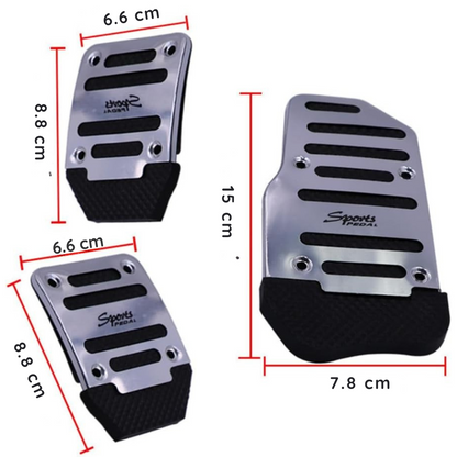 Juego de 3 Pedales de aluminio anti-deslizantes PREMIUM