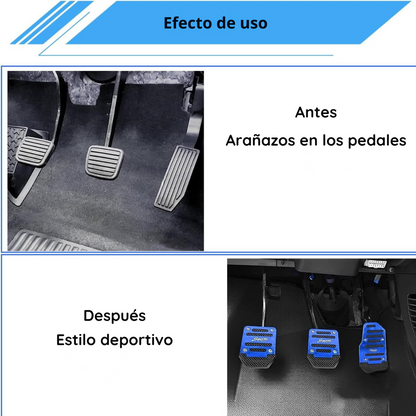 Juego de 3 Pedales de aluminio anti-deslizantes PREMIUM