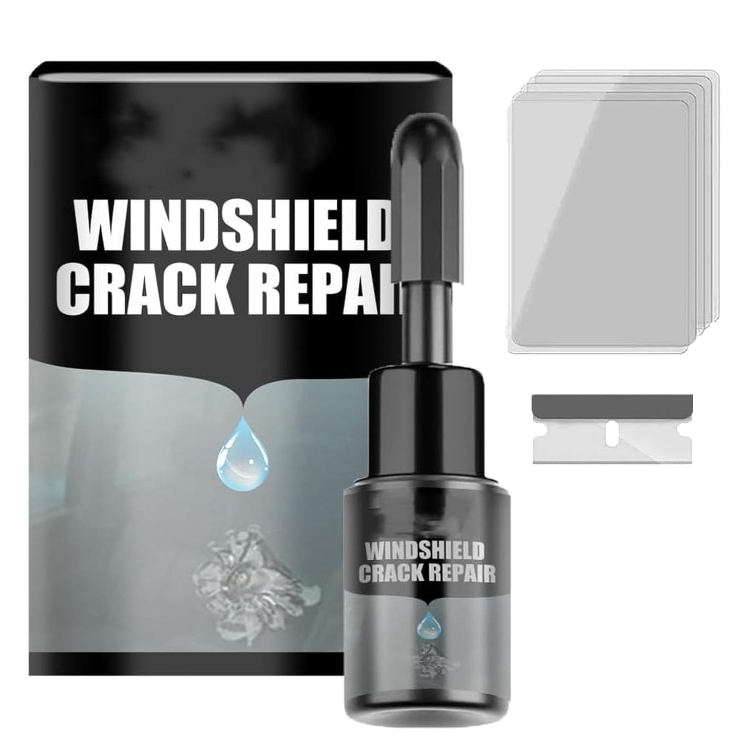 kit de reparación de grietas para parabrisas - Crackfix Pro