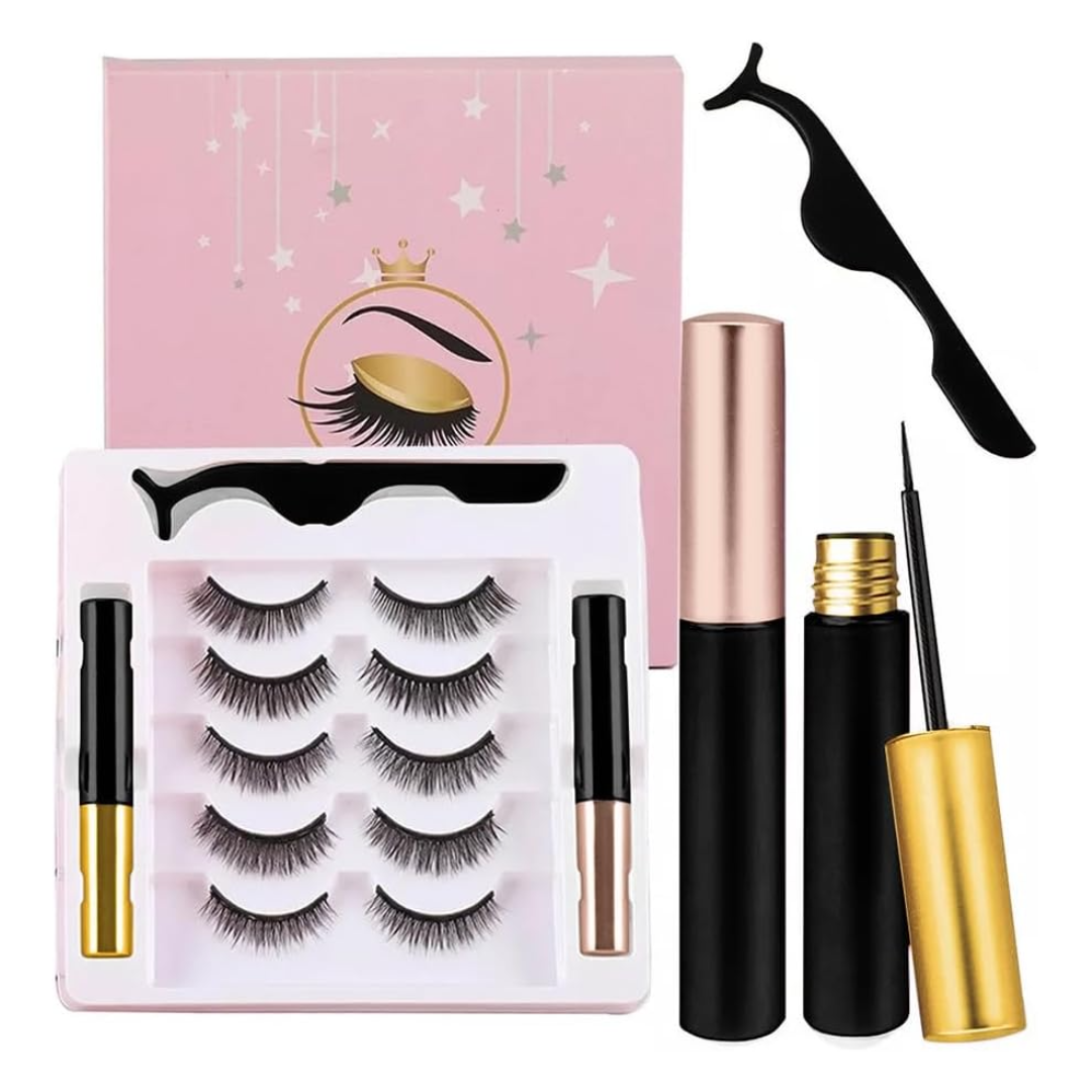 Kit De Pestañas Postizas Magnéticas con Delineador De Ojos - EyeMagix PRO
