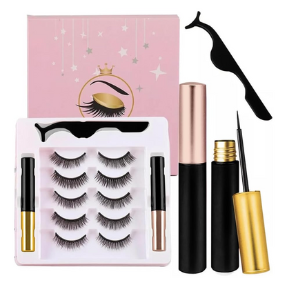 Kit De Pestañas Postizas Magnéticas con Delineador De Ojos - EyeMagix PRO