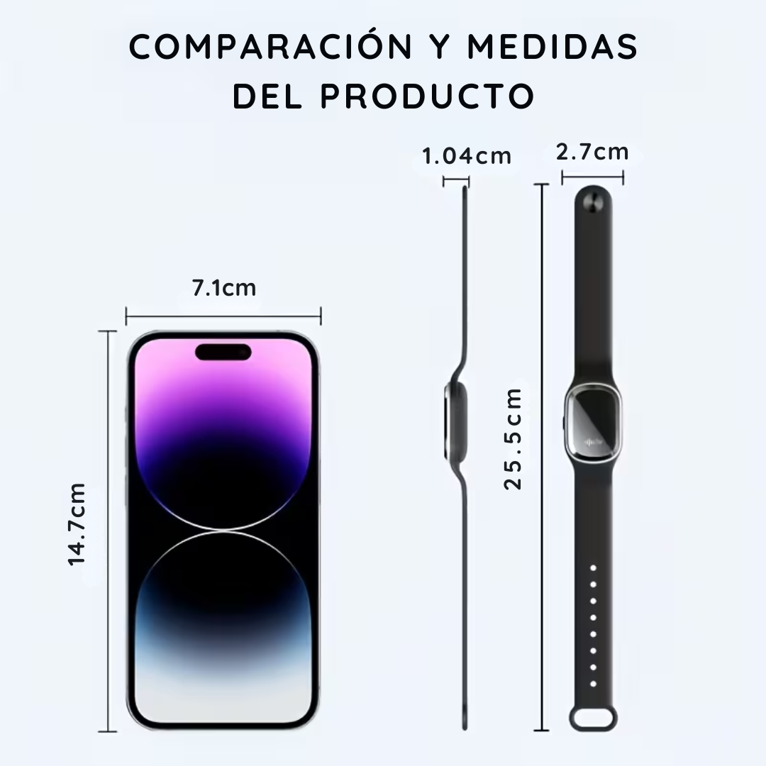 Pulsera Repelente De Mosquitos Ultrasónico Impermeable - SonicShield PRO