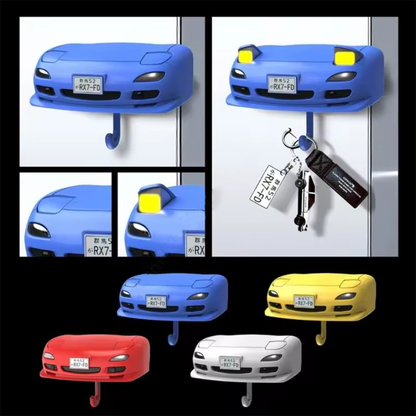 Organizador Porta Llaves Pared Forma De Autos Con Luces - KeyBumper