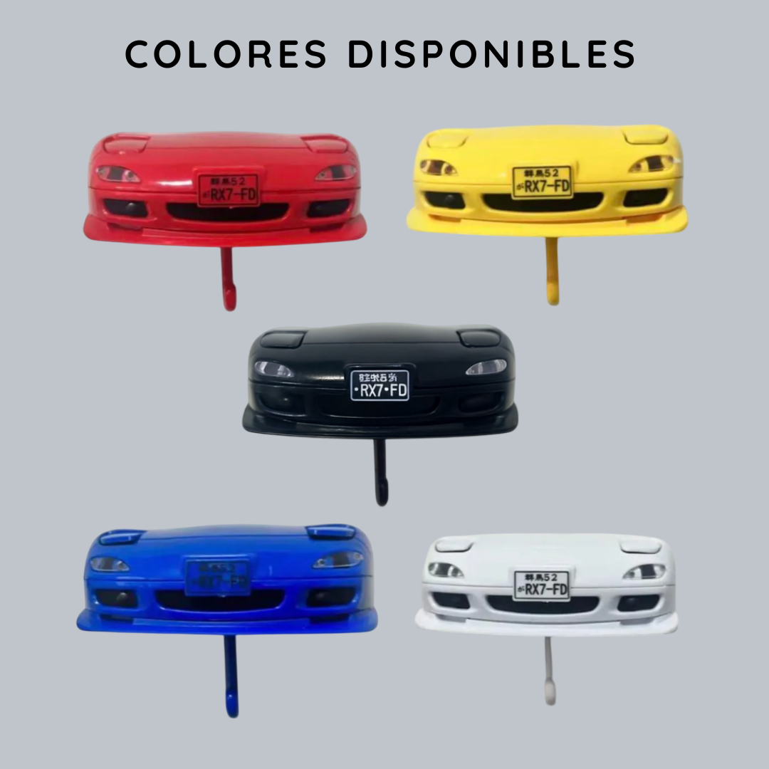 Organizador Porta Llaves Pared Forma De Autos Con Luces - KeyBumper