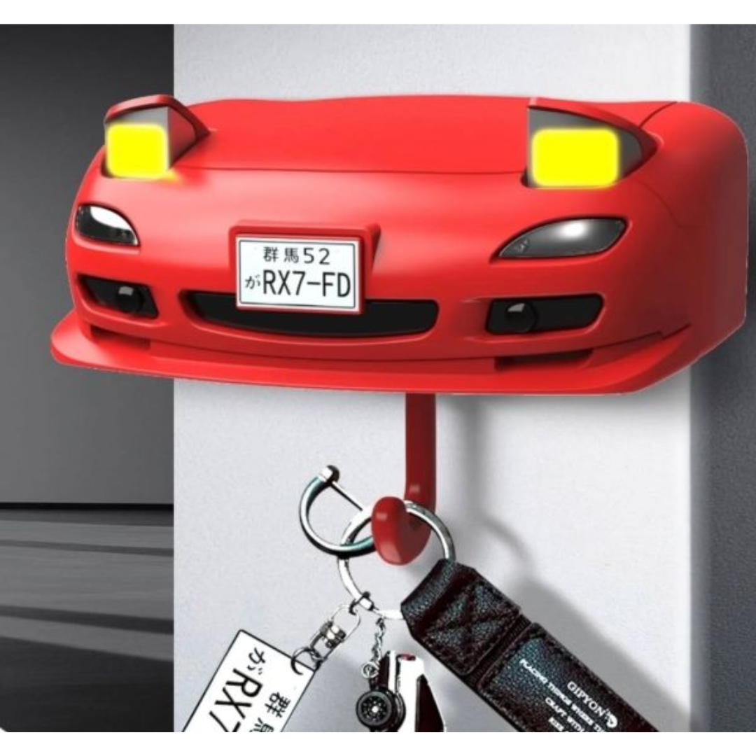 Organizador Porta Llaves Pared Forma De Autos Con Luces - KeyBumper