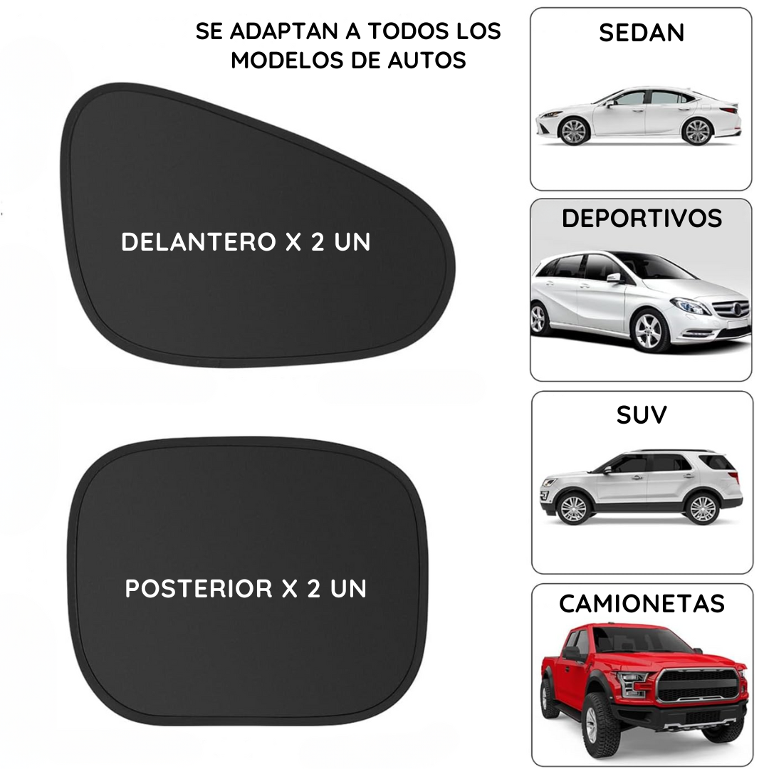 Tapasol Lateral Para Ventanas de Auto 2 Unidades - ProtecSun