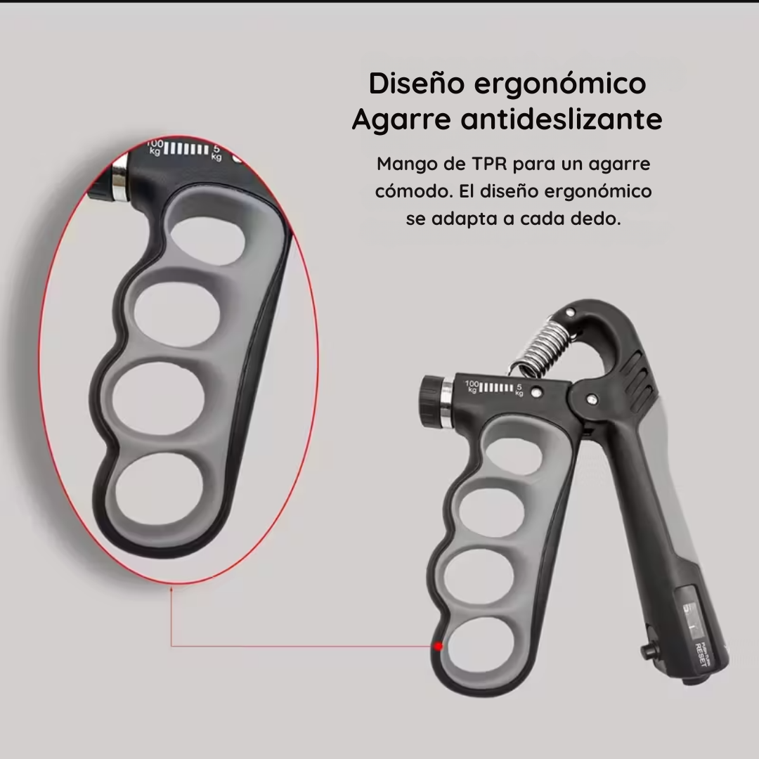 Ejercitador De Dedos y Manos De 5 Kg A 100 Kg - PowerGrip Pro