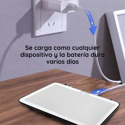 Espejo Con Luz Led Táctil Recargable Para Visera De Autos - MirrorLux