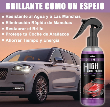 Recubrimiento cerámico en Spray 100 ml para autos 3 en 1 - PREMIUM