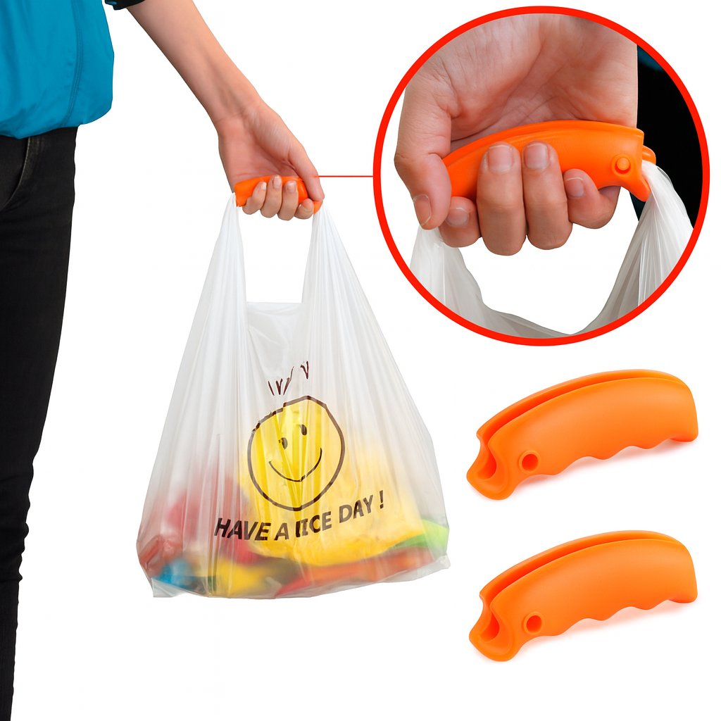 Pack 2 Agarradores Para Bolsas color Anaranjado