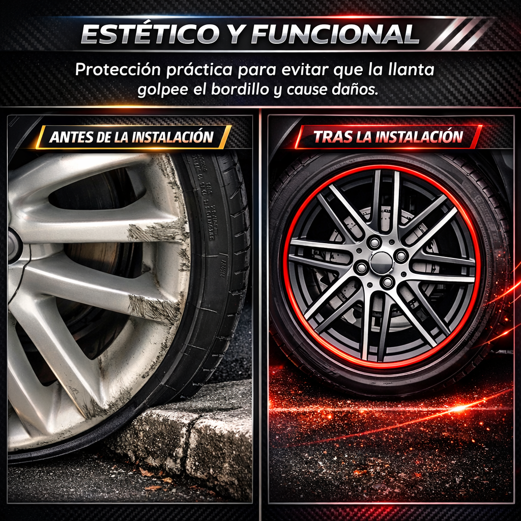 Protector de Goma para Rines de Auto - RinShield PRO