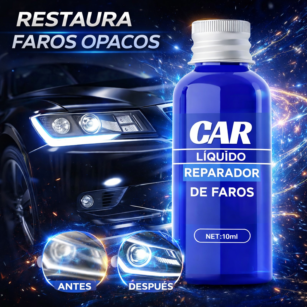 Reparador Restaurador De Faros Safe Light 10 ml - Para Autos y Camionetas