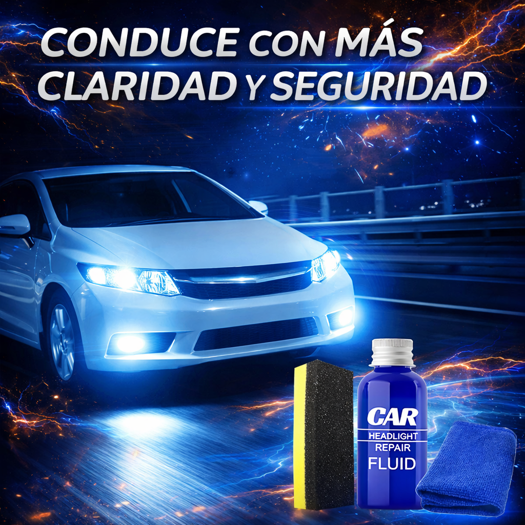 Reparador Restaurador De Faros Safe Light 10 ml - Para Autos y Camionetas