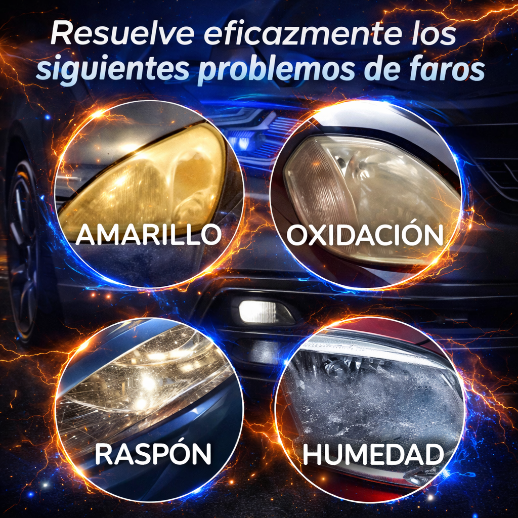 Reparador Restaurador De Faros Safe Light 10 ml - Para Autos y Camionetas