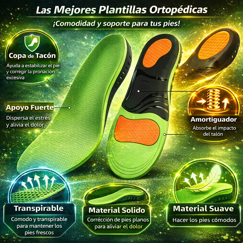 Plantilla ortopédicas para fascitis plantar pie plano - PREMIUM