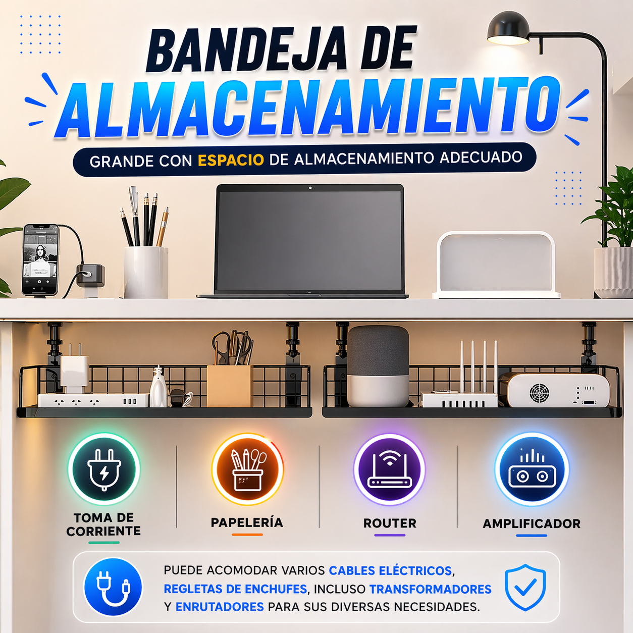 Bandeja organizador de cables - Smartcable