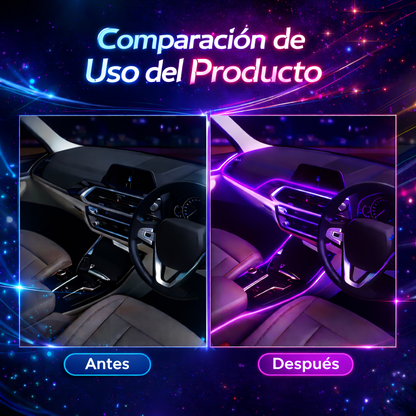 LUCES LED NEON PARA INTERIOR DE AUTO DE 5 METROS CON ESPATULA - NEON DRIVE