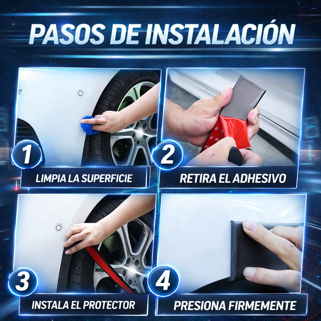 Guarda fangos Fibra de Carbono para tu Vehículo - FiberGuard Pro