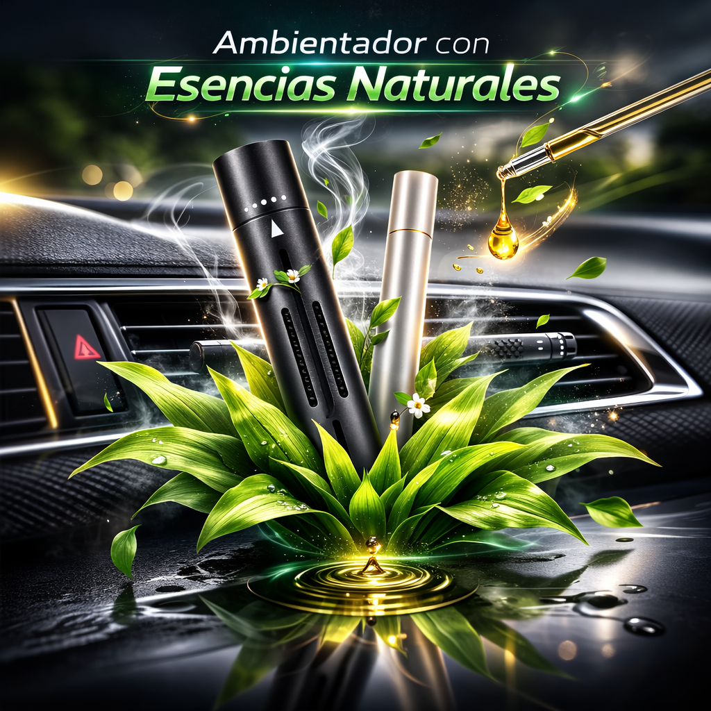 Ambientador y Aromatizador Difusor De Perfume Para Autos con 3 fragancias - PowerFresh Pro