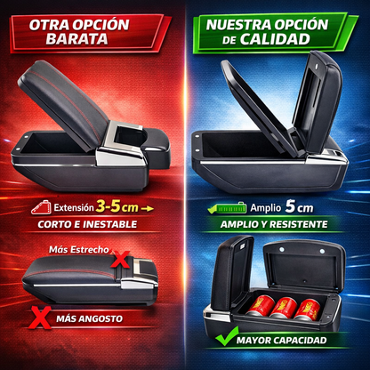 Apoya Brazos Universal para Auto con 7 Puertos Usb y Portavaso - RoadLink Station