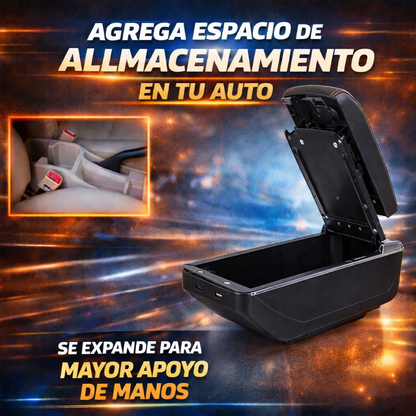 Apoya Brazos Universal para Auto con 7 Puertos Usb y Portavaso - RoadLink Station