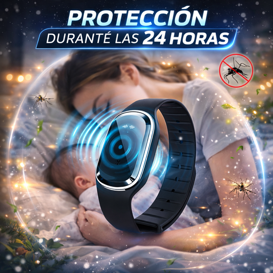 Pulsera Repelente De Mosquitos Ultrasónico Impermeable - SonicShield PRO