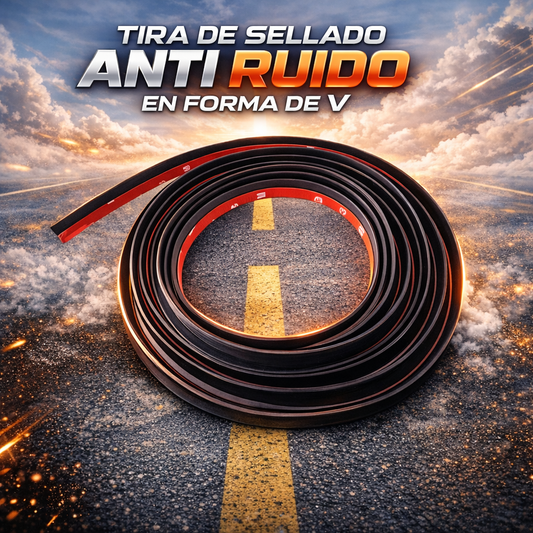 TIRA DE SELLADO ANTI RUIDO EN FORMA DE V PARA AUTO