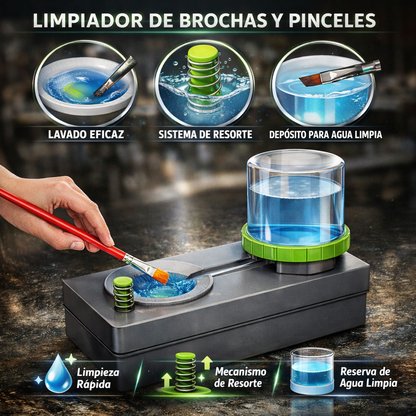 MAQUINA LIMPIADOR DE PINCELES Y BROCHAS - CLEANART STUDIO