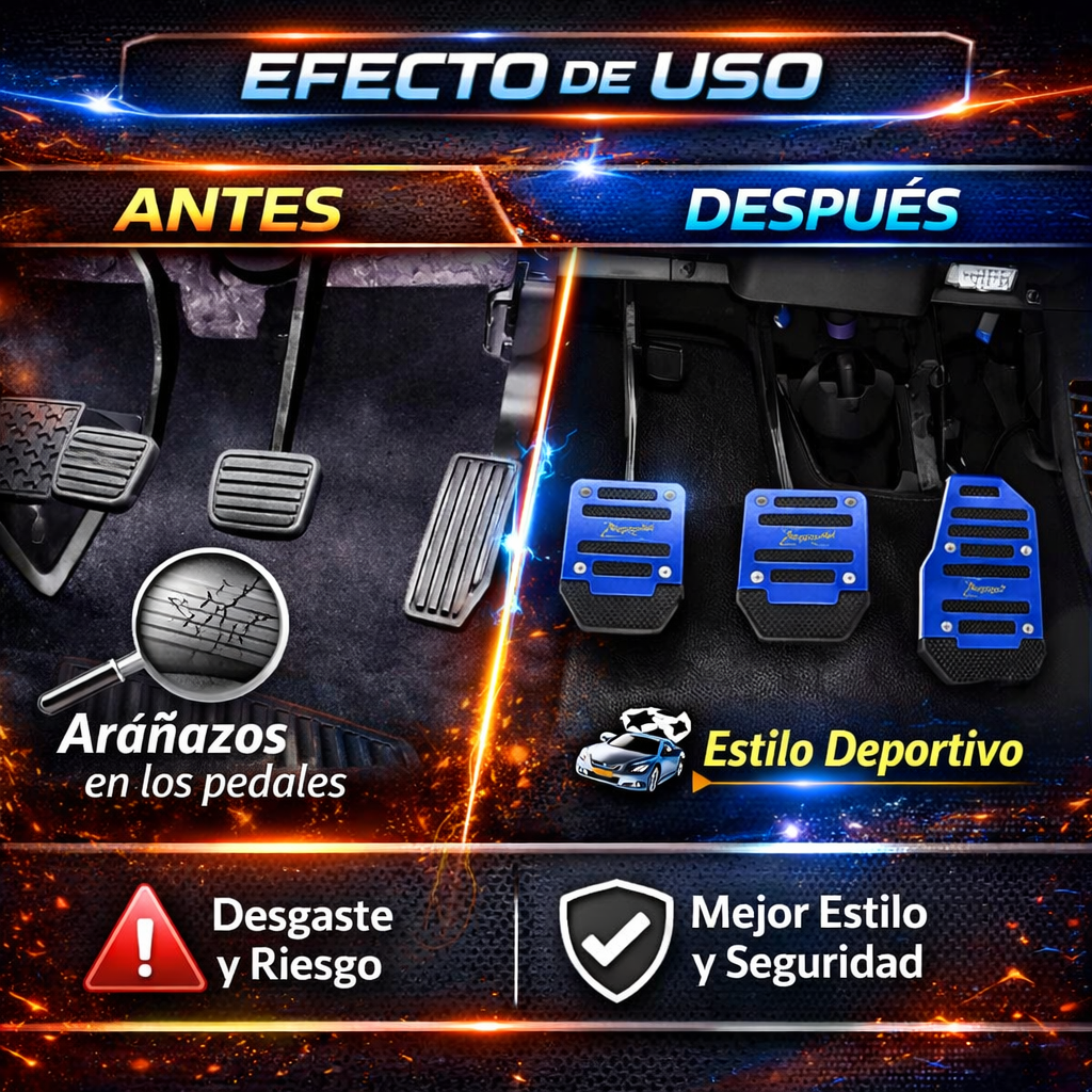 Juego de Pedales de aluminio anti-deslizantes PREMIUM