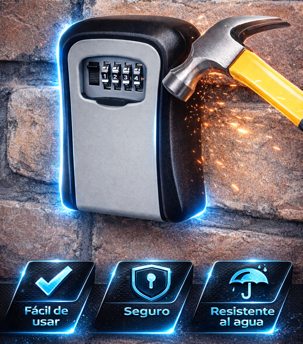 Caja De Seguridad Guarda Llave Con Clave Numérica - LockGuard