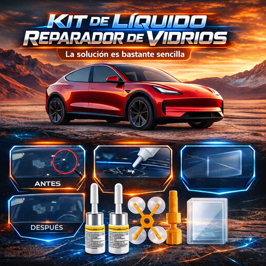 Kit De Reparación Parabrisas De Grietas Para Auto - CrystalDrive