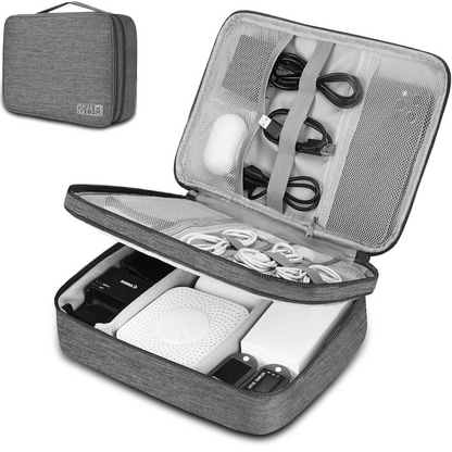 Organizador para Cables Bolsa de Almacenamiento de doble compartimiento - CASE PRO