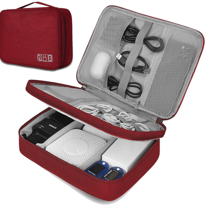 Organizador para Cables Bolsa de Almacenamiento de doble compartimiento - CASE PRO