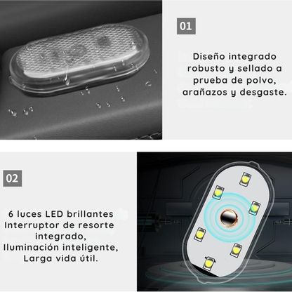 Luz led táctil recargable batería incorporada para zonas oscuras - LedPro