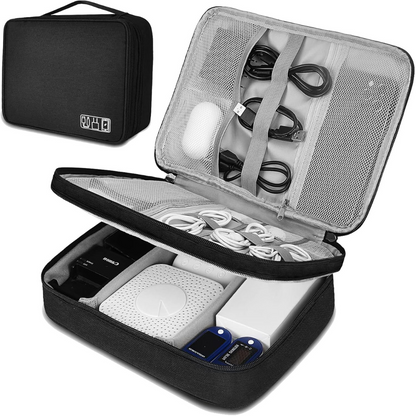 Organizador para Cables Bolsa de Almacenamiento de doble compartimiento - CASE PRO